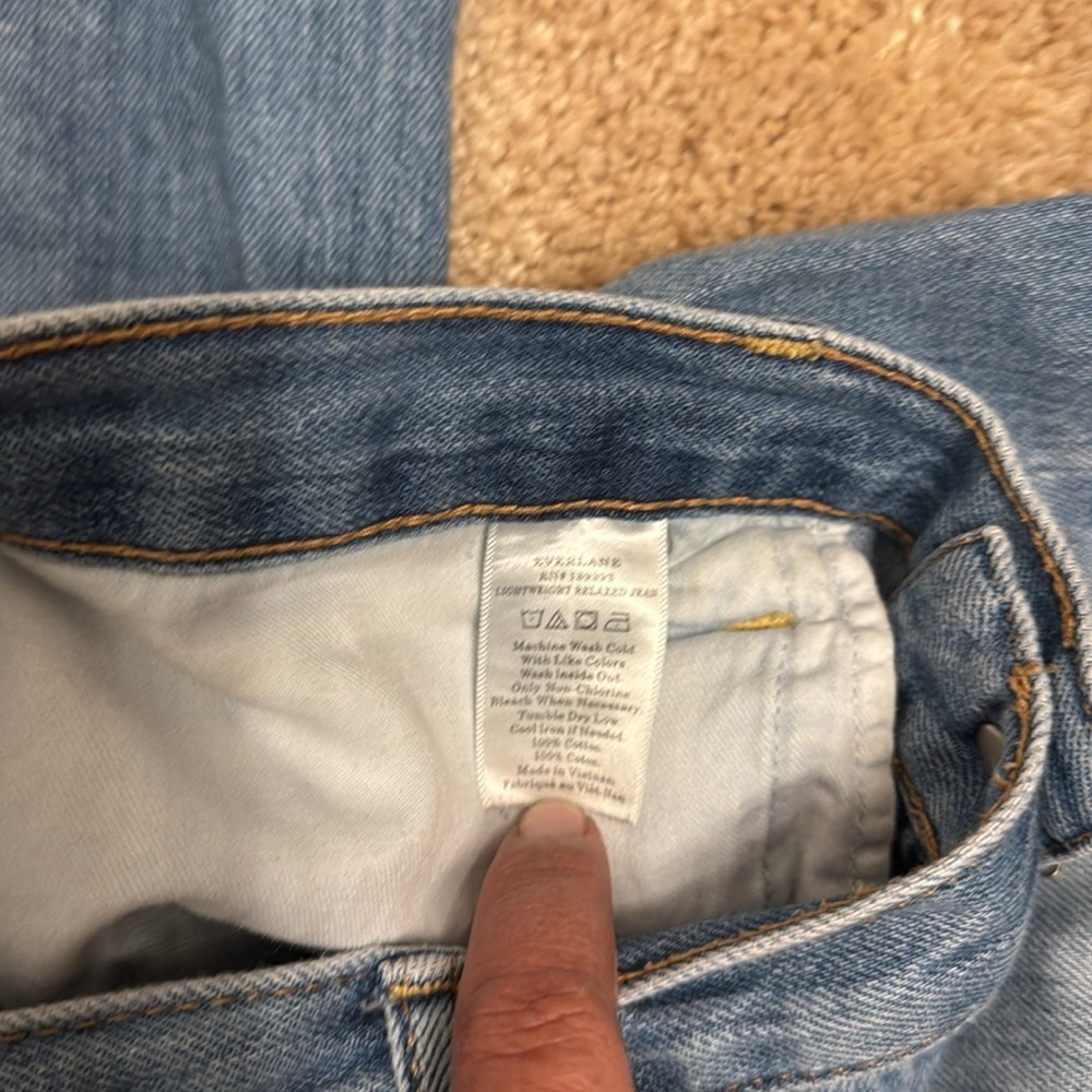 EVERLANE💐Blue Straight Jeans with Classic Fit Size 29 - Picture 10 of 11